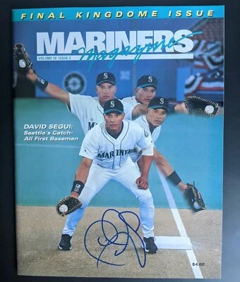 AUTOGRAPHED - David Segui - Mariners Magazine - 1998 Foto 1 de 3