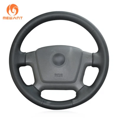 Black Artificial Leather Steering Wheel Cover for Kia Spectra Spectra5 2004-2009 - Image 1 of 4