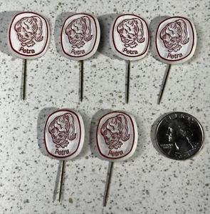 Menge 6 Petra Mädchen Kinder Puppe Niederländisch Vintage Stick Pin Anstecker Pins #49243 - Bild 1 von 4