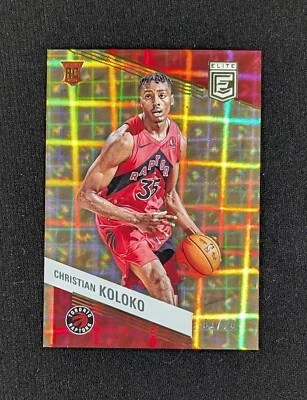 2022-23 Panini Donruss Elite Gold 01/10 Christian Koloko #239 Rookie RC Raptors - Image 1 of 2