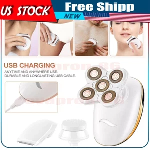 5 in 1 Wet&Dry Painless Rechargeable Lady Shaver Electric Razor for Women NEW US - Picture 1 of 16