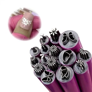 15PCS Nail Art Stamp Pen Set, Nails Art Stamping Tool, Nail Art Flower Stamp !y! - Picture 1 of 9