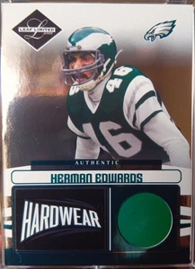2006 Leaf Limited Hardwear Herman Edwards  Authentic Game Worn Helmet 55/100 - Picture 1 of 2