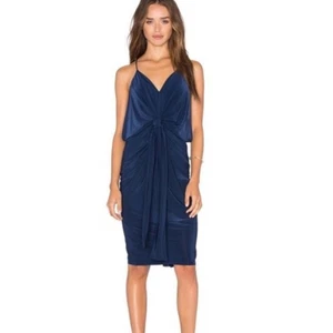 Abito midi domino MISA Los Angeles l nuovo con etichetta colore navy taglia XS - Foto 1 di 9