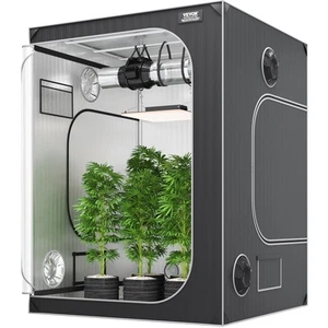 Growbox Pflanzenzelt Zuchtzelt Growzelt Gewächshaus Indoor 150x150x200cm - Bild 1 von 12