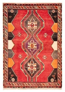 Traditional Vintage Hand-Knotted Carpet 3'8" x 5'2" Wool Area Rug - Picture 1 of 9