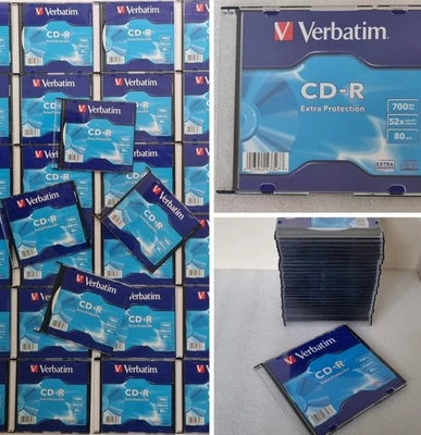 28 x  Verbatim 43347 CD-R Extra Protection 700MB 52x 80 Min - Individual Cases - Image 1 of 4