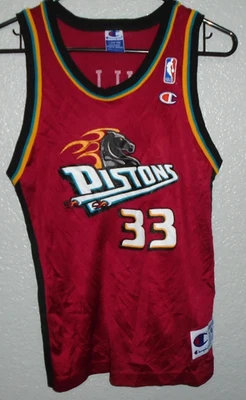 Camiseta deportiva vintage Grant Hill Champion Pistons talla juvenil grande Foto 1 de 3