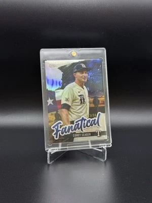 2024 Topps Chrome Corey Seager Fanatical  33/50 SSP Case Hit #FAN-12 - Image 1 of 3
