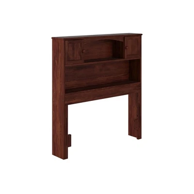 , Newport Twin Bookcase Headboard, Walnut - Image 1 of 3
