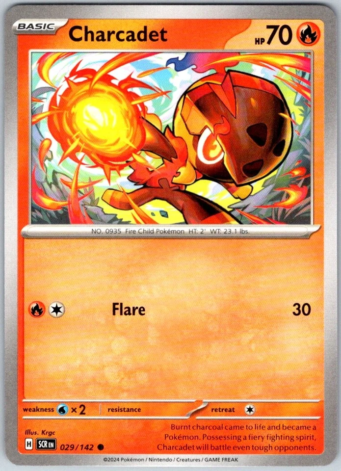 Charcadet 029/142 Near Mint SV07: Stellar Crown Pokemon Shipnow - Image 1 of 1