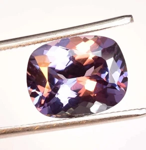 Certified Color Changing Alexandrite 9.42 Ct Natural Cushion Cut Loose Gemstone - Picture 1 of 6