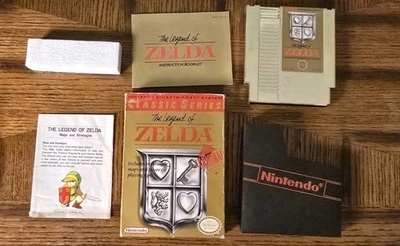 The Legend of Zelda Nintendo Game Classic Series NES With Box/ Manual CIB Tested - Image 1 of 4