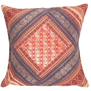 Vintage Sari Seide Quadrat Kissenbezug 16" - Bild 1 von 2