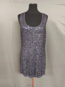 MINT VELVET ink sequin vest top size 14 BNWT - Picture 1 of 4