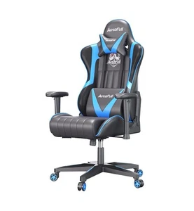AutoFull Ergonomic Gaming Chair; Adjustable Height, Reclination & footrest - Picture 1 of 2