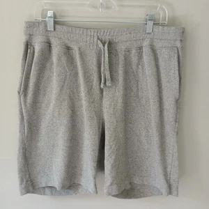 Faherty Men's Size Large Whitewater Sweatshort Gray Shell Loop Slash Pockets - Picture 1 of 14