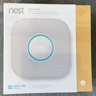 Google Nest Protect Alarma de Humo y Monóxido de Carbono con Cable 120V S3003LWES NUEVO Foto 1 de 4