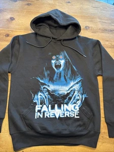 Falling In Reverse Vampire Hoodie Hot Topic Black Sweatshirt SMALL NEW - Picture 1 of 10