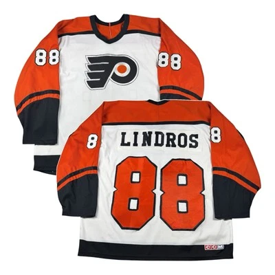 Vintage 90’s Philadelphia Flyers CCM Eric Lindros NHL Center Ice Jersey Size L - Image 1 of 4