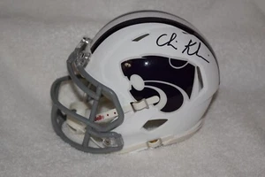 MINI CASCO FIRMADO POR CHRIS KLIEMAN KANSAS STATE WILDCATS CON CERTIFICADO DE AUTENTICIDAD - Imagen 1 de 2