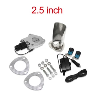 2.5'' Electric Stainless Exhaust valve Valve Dump Pipe Kit with Remote Switch - Picture 1 of 13