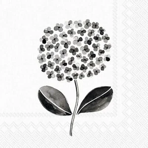 Floral Party Napkins Elegant Black & White Design 40 Count - 2 Packs of 20CT ... - Picture 1 of 1