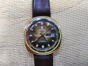 Reloj de colección raro HECHO SUIZO CHAPADO EN ORO PARA HOMBRE SORNA- 21 JOYAS - Imagen 1 de 8