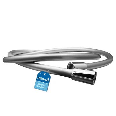 K&K DICHTUNGSTECHNIK BRAUSESCHLAUCH SILVERCLEAN SILBER IN 2 LÄNGEN 1,25 M UND 1,60 M SILBER - kör4u®