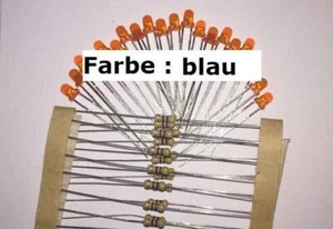 Malutronik 1431 LED 1,8mm + Widerstand blau, 20 Stück - Bild 1 von 1