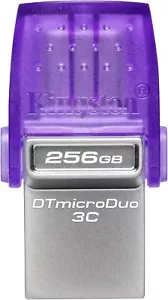 Kingston DataTraveler microDuo 3C unità flash USB 128 GB USB Gen 3 Type-C e Type - Foto 1 di 3