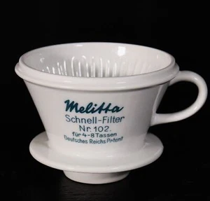 Antico filtro rapido Melitta 102 per 4-8 tazze caffè brevetto Impero tedesco #W - Foto 1 di 6