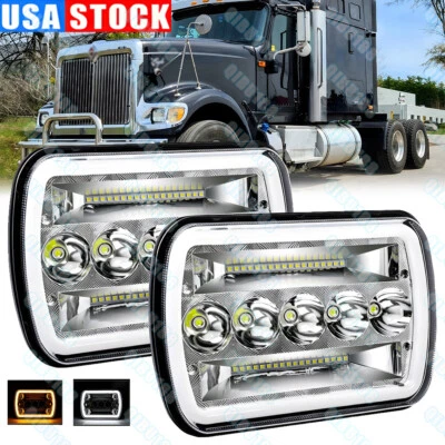 2X LED Seal Headlight For International Harvester 4700 4800 4900 8100 2B1 H6054 - Image 1 of 4