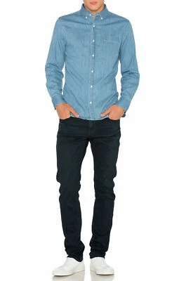 FRAME DENIM L'homme Men's Mid Rise Slim Straight Jeans Denim Placid $195 126 G10 - Image 1 of 4