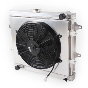 3-Row 22R 22RE Radiator Fan Combo For 1984-1995 Toyota Pickup 4Runner 2.4L l4 MT - Picture 1 of 11