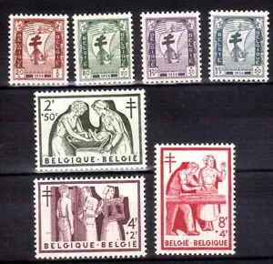 BELGIUM 1956 Anti-TB medical semi-postal set mint never hinged - Picture 1 of 2