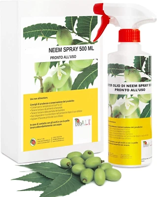 BIO A.L.T. Bio ALT NEEM SPRAY Insetticida biologico olio neem pronto uso orto e giardino 50
