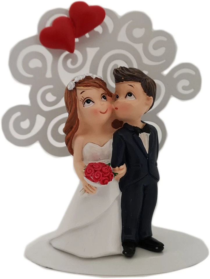 Dekofigur Tortenfigur Brautpaar Hochzeitspaar vor Baum Hochzeit 12 cm;  - Bild 1 von 1