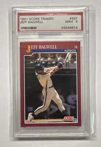 Tarjeta de novato de béisbol 1991 Score intercambiada Jeff Bagwell #96T PSA 9 como nueva Astros - Imagen 1 de 3