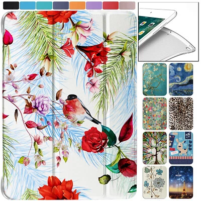 iPad 9.7 Air 4 3 2 1 5th 6th 7.9 10.2 10.5 10.9 Slim Soft Back Case Birds Flower - Image 1 of 4