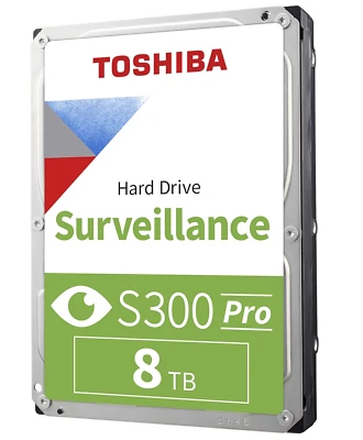 Toshiba 8TB S300 Pro Surveillance 3.5" 7200RPM/256MB Internal HDD New!!! - Image 1 of 4
