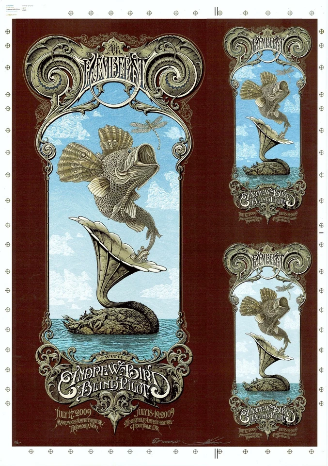 MINT & SIGNED Decemberists 2009 Emek & Horkey UNCUT PROOF 19/25 - Image 1 of 1