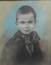 Zeichnung Portrait Junge signiert K .Drimborn 1927