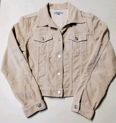 Jaqueta Bebe Feminina Vintage Veludo Bege Tamanho P Usado - Imagem 1 de 4