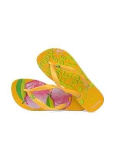 Havaianas Women's Size 11-12 Mustard Top Farm Oranges Flip Flop Sandals - Picture 1 of 2