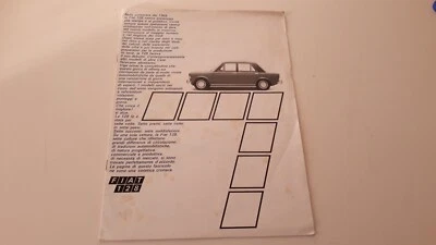 Depliant catalogo Fiat 128 originale depliant pubblicitario auto d'epoca anni 70 - Immagine 1 di 4
