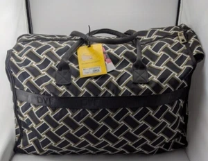Diane Von Furstenberg Vintage Weave Neutral Weekender Bag & Cellphone Holder - Picture 1 of 7