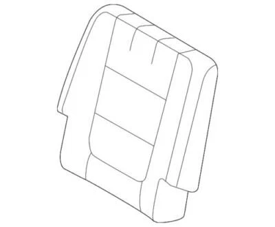 Conjunto de cubierta de asiento trasero derecho original Ford Explorer 2011-2015 DB5Z-7866600-KA Foto 1 de 2