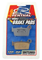 Pastillas de freno traseras Renthal RC1 Works BP-108 Foto 1 de 1