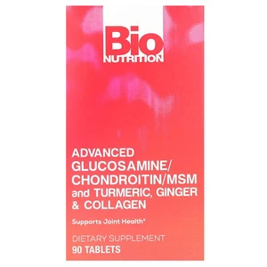 Advanced Glucosamine/Chondroitin/MSM and Turmeric, Ginger & Collagen, 90 Tablets - Picture 1 of 3